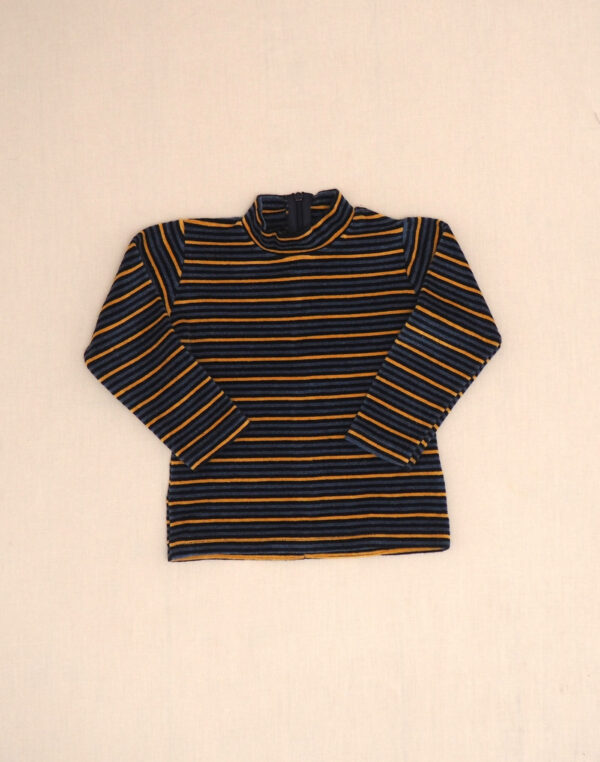 Striped velvet undershirt