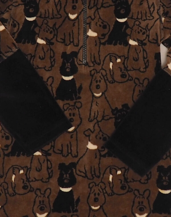 Robe velours à capuche chien 8 ans
