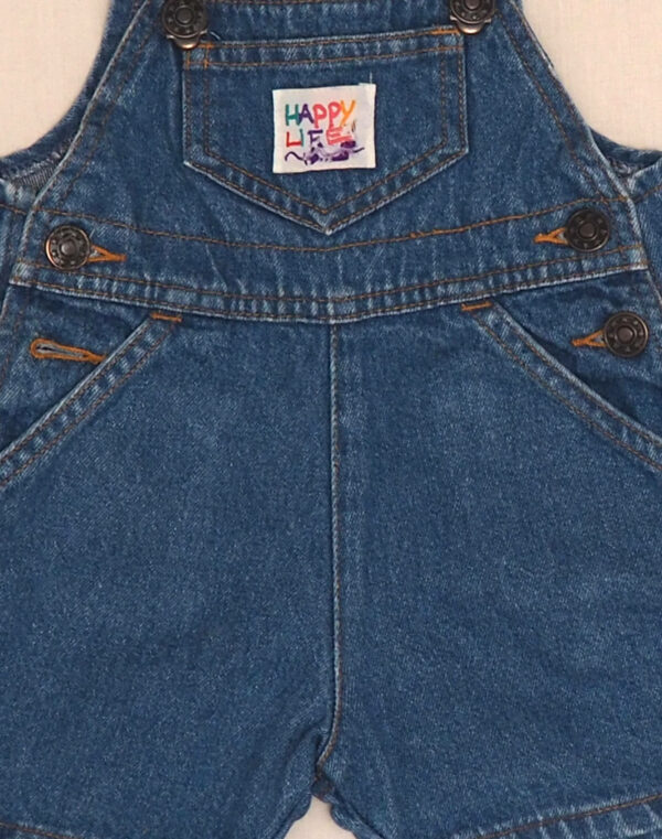 Denim short overalls