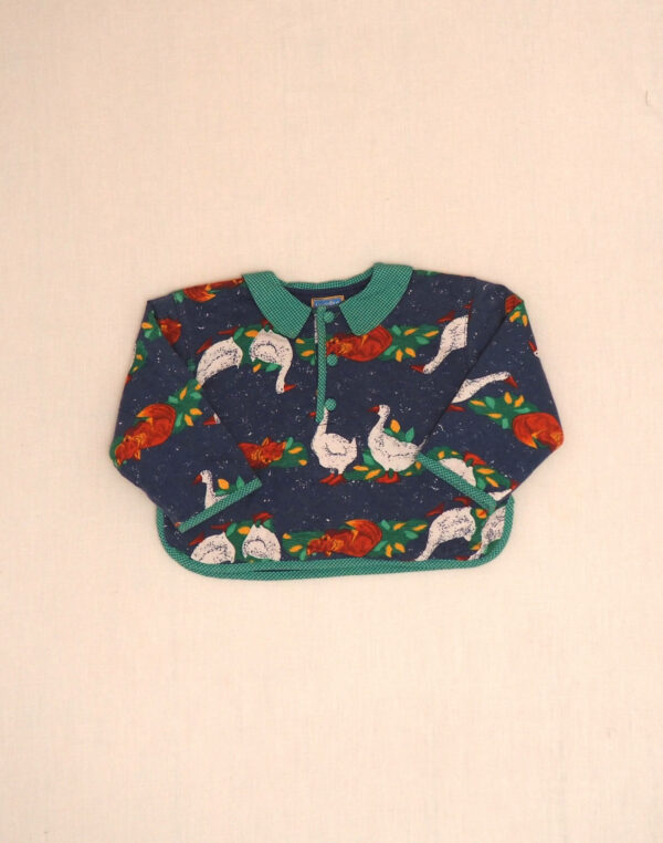 Goose fleece polo shirt