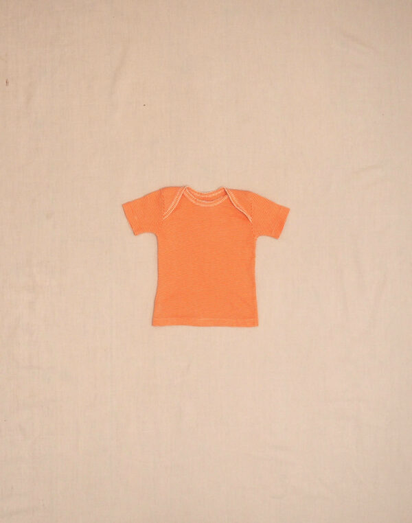 Petit Bateau orange short-sleeved T-shirt