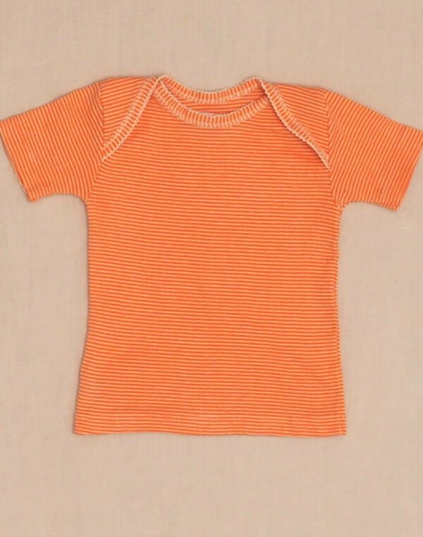 Petit Bateau orange short-sleeved T-shirt