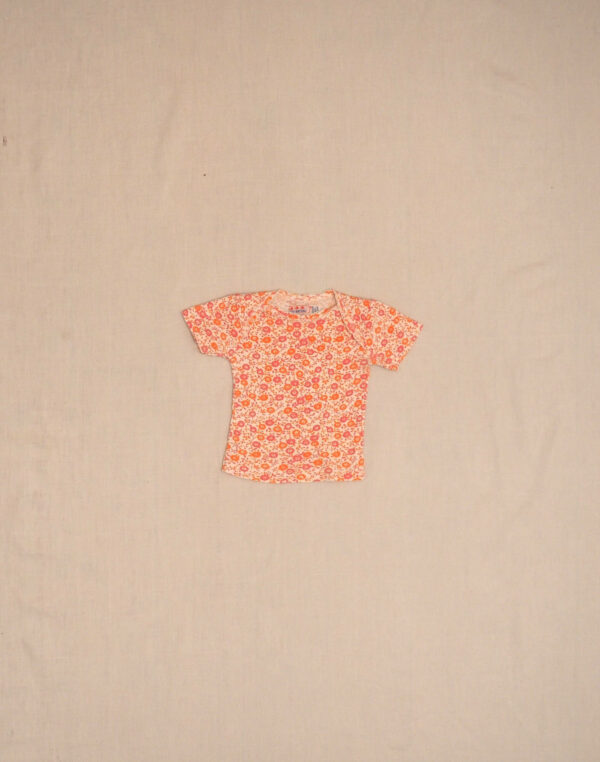 Petit Bateau short-sleeved flower T-shirt