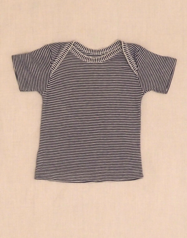 Petit Bateau short-sleeved navy T-shirt