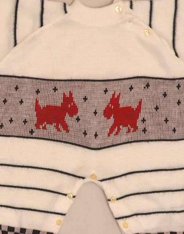 Grenouillère en maille chiens ou loups