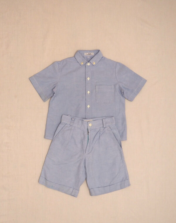 Ensemble chemisette & short chambray