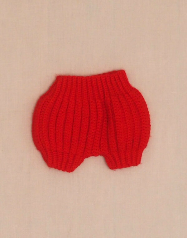 Bloomer tricoté main rouge Naissance