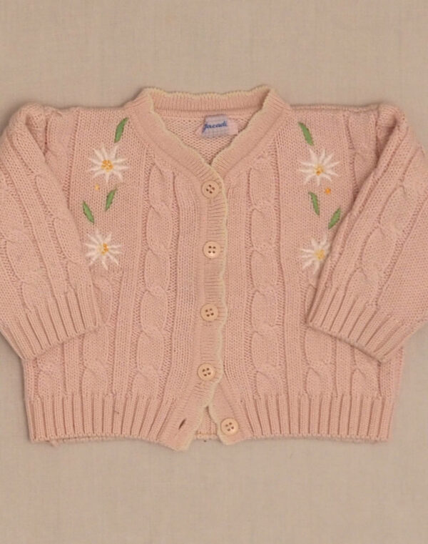 Cardigan brodé edelweiss