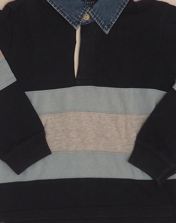 Striped sports polo shirt