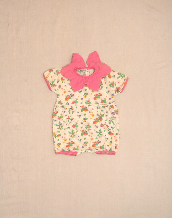 Barboteuse lutin col fleur