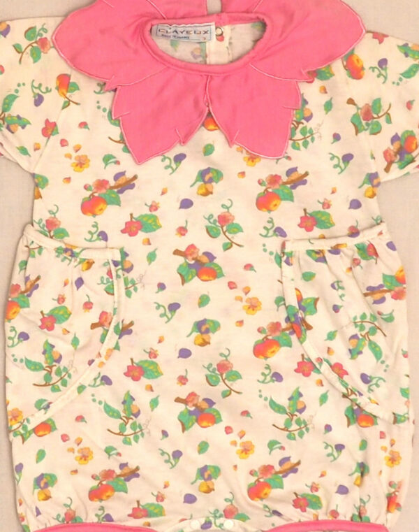 Barboteuse lutin col fleur