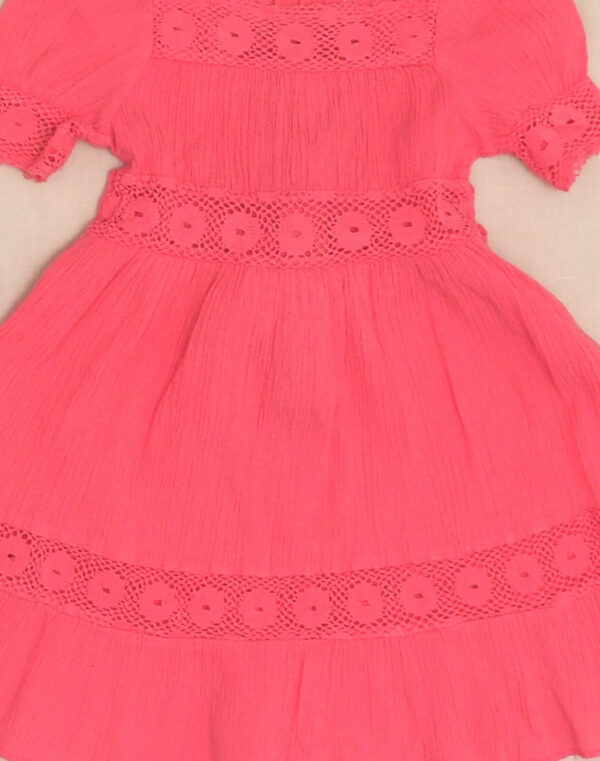 Robe plissée & dentelle