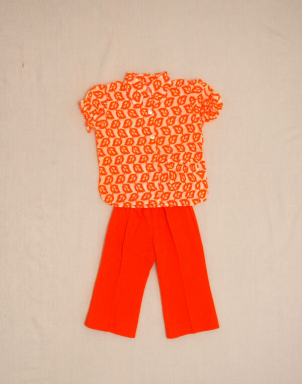 Ensemble seventies chemisette et pantalon