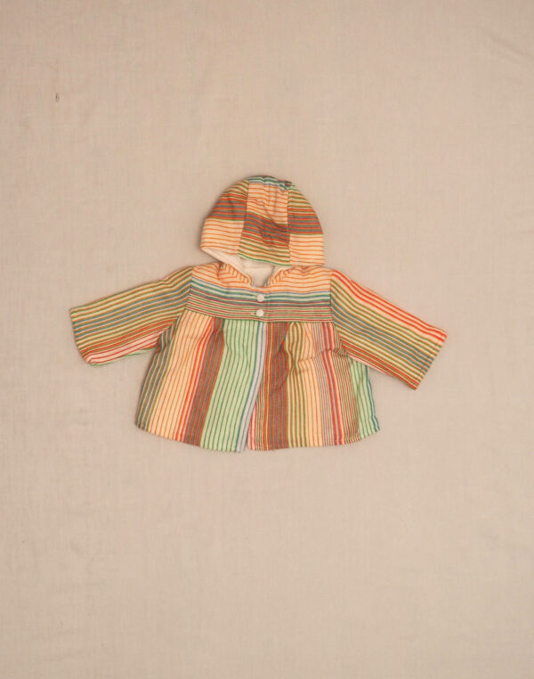 Veste à capuche rayée 1970