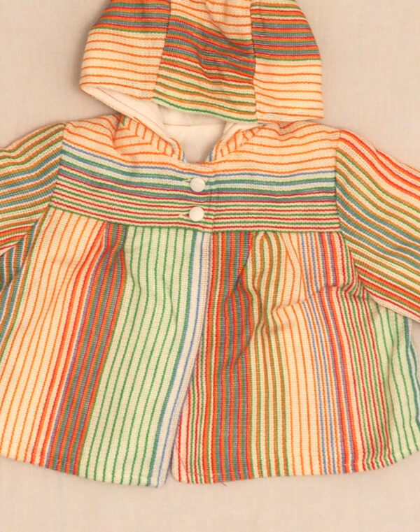 Veste à capuche rayée 1970