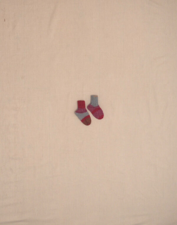 Chaussettes rose & gris