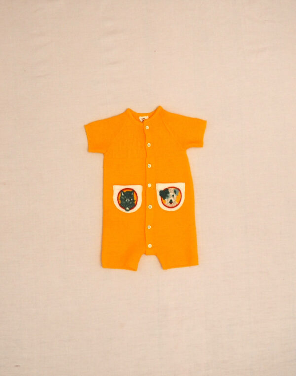 Cat & dog romper