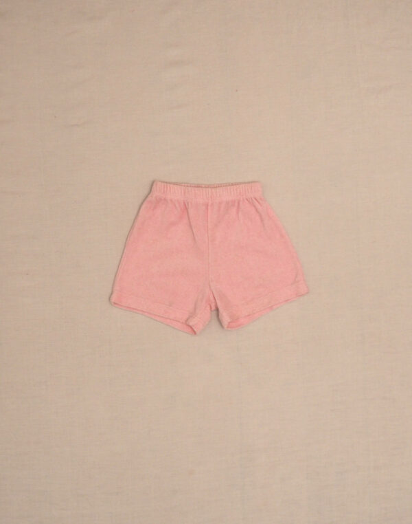 Pink terry shorts