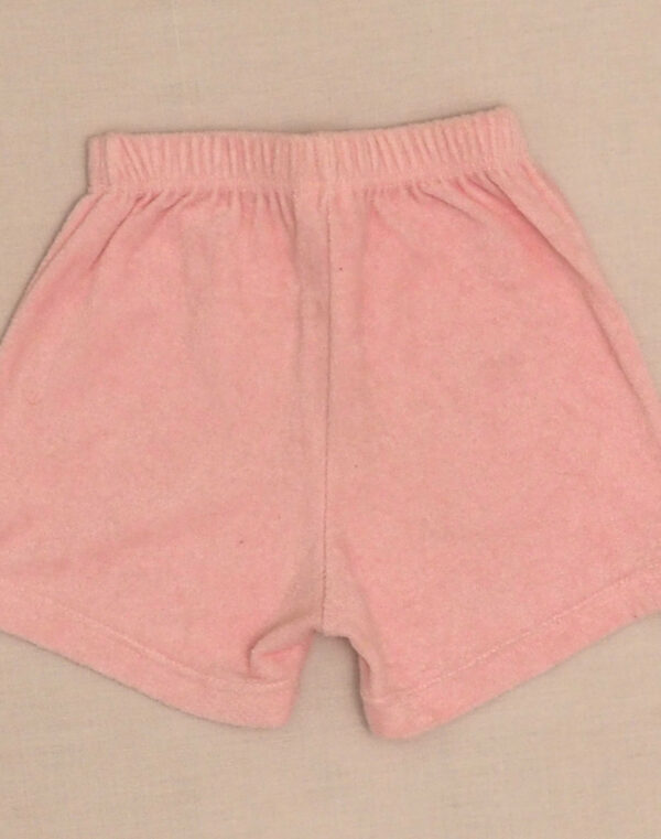 Pink terry shorts