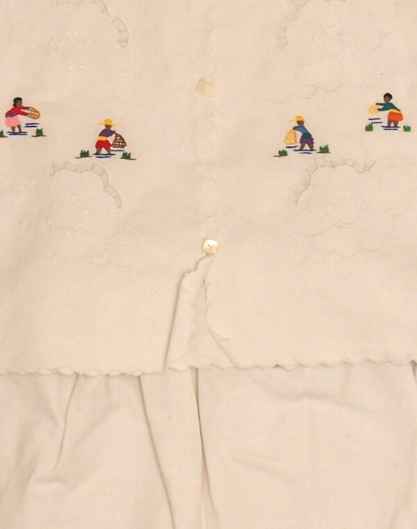 10 years embroidered top & shorts set