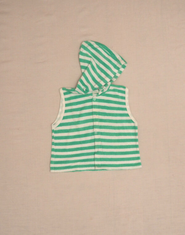 Hooded terry tank top