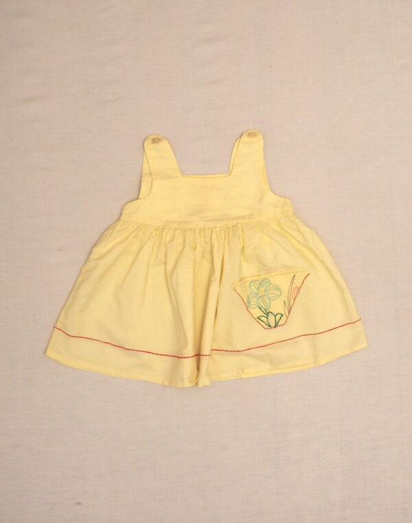 Embroidered pocket dress 1930