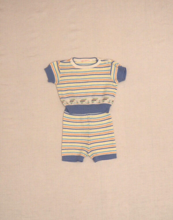 Striped knitwear set