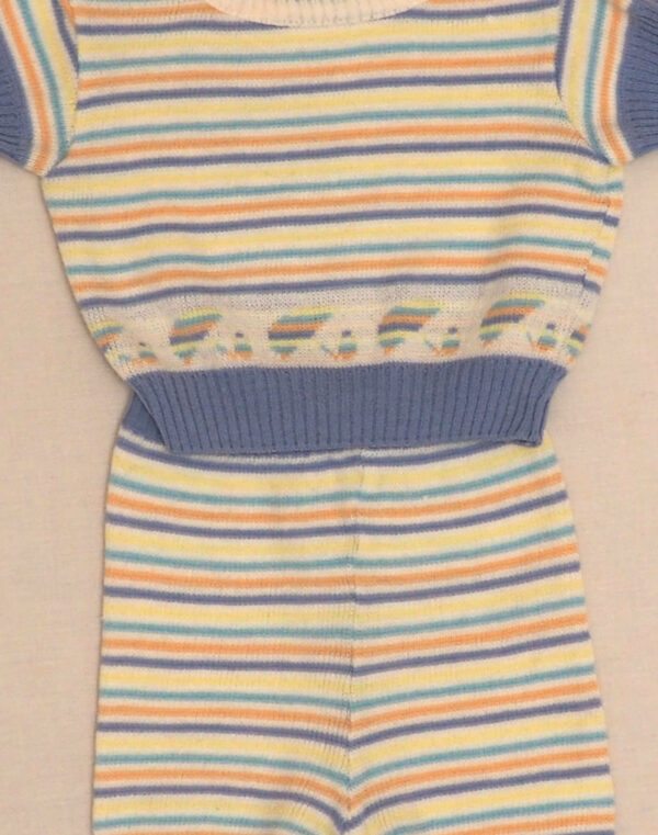 Striped knitwear set