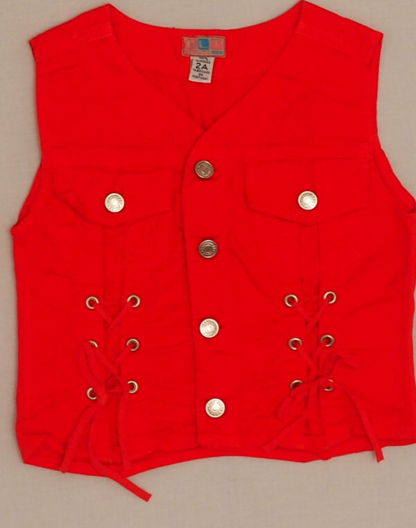Denim lace-up jacket top