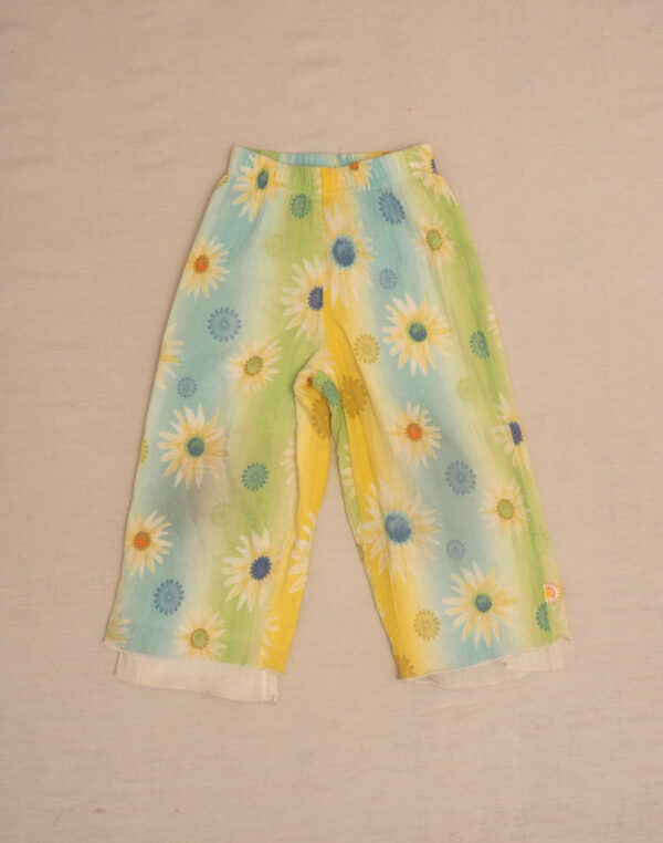 Floral & pleated pants