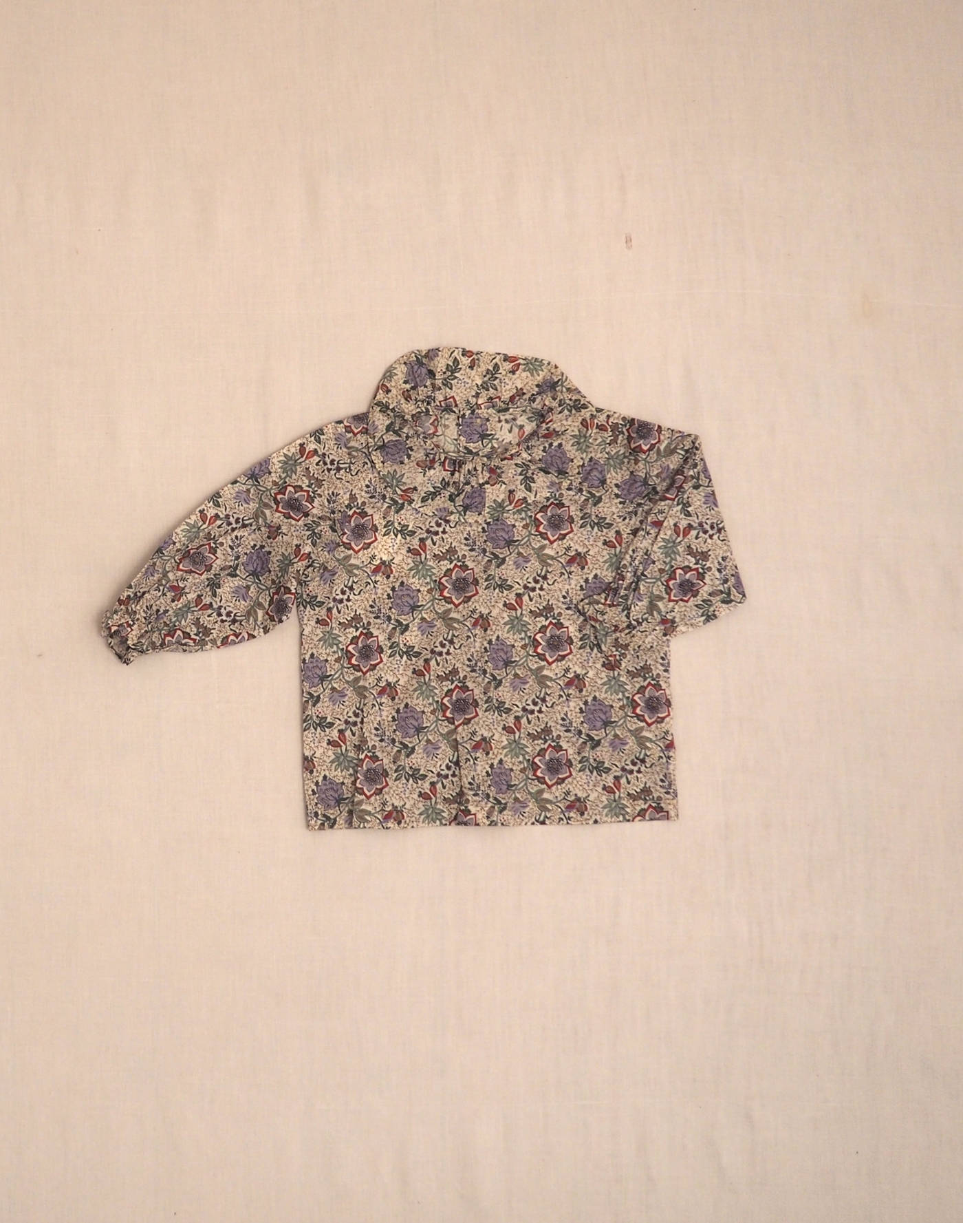 Floral Petit Bateau blouse with large collar