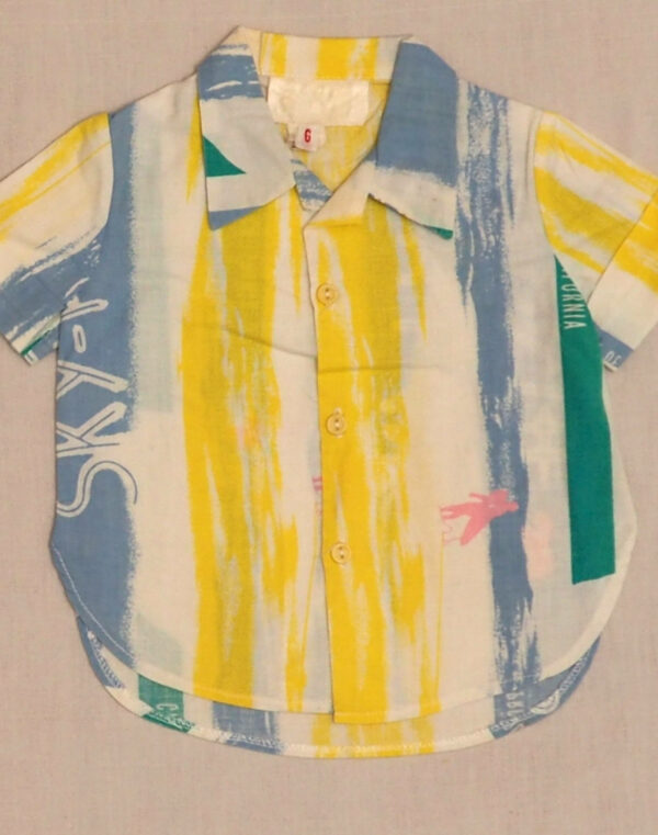 1980s striped shirt