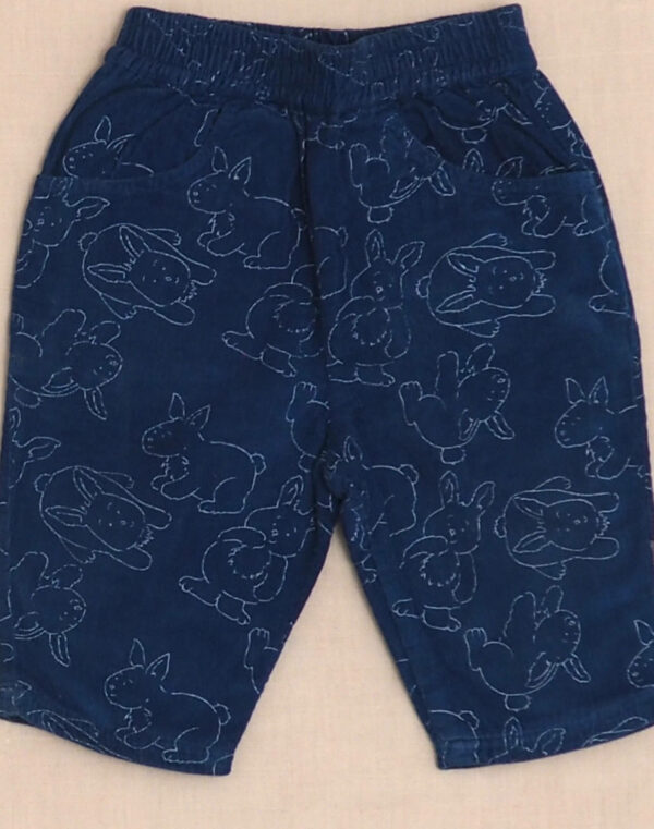 Pantalon velours lapin