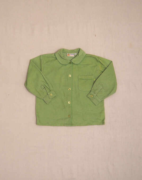 Green corduroy shirt