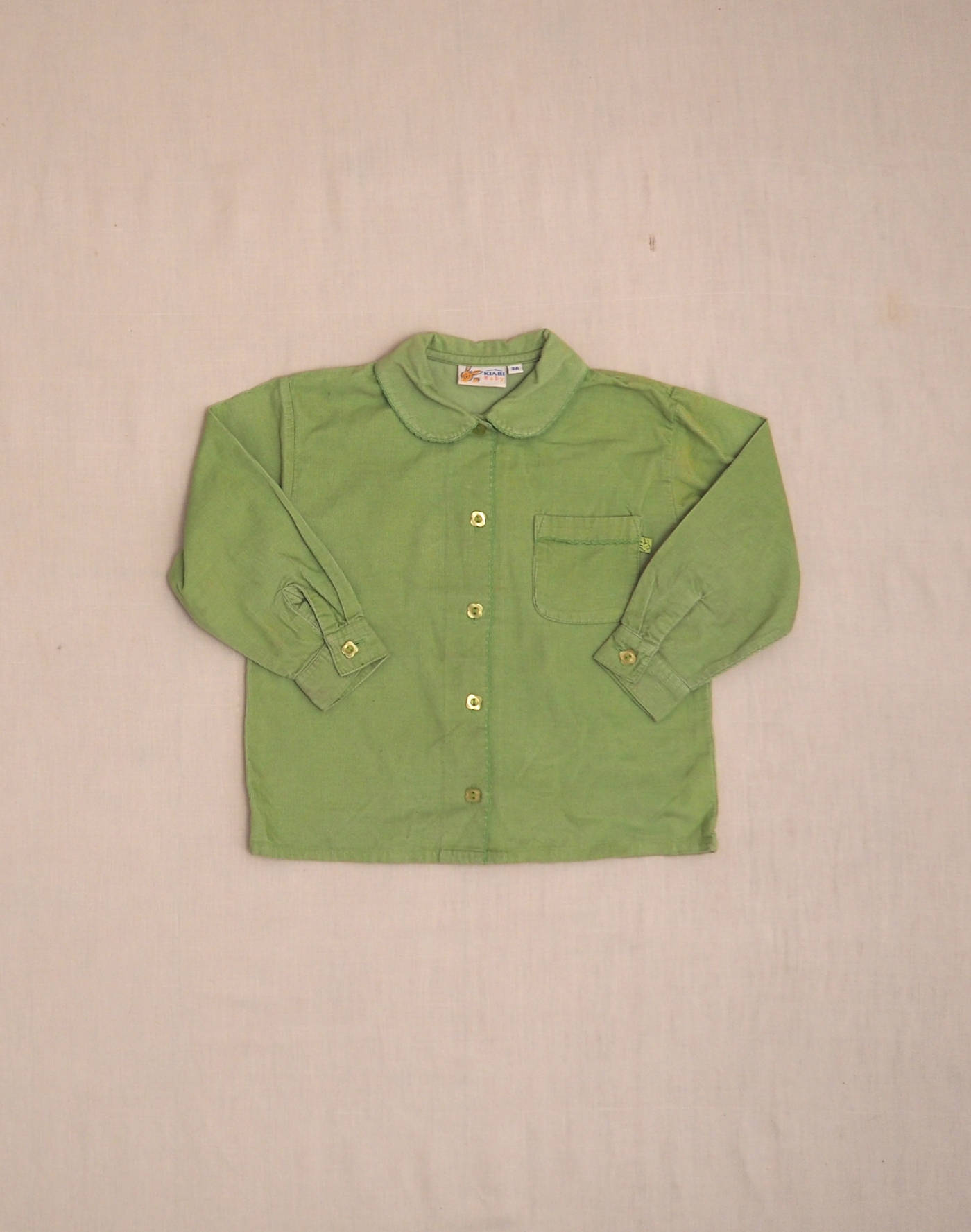 Green corduroy shirt