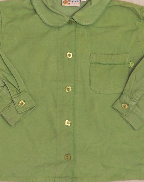 Green corduroy shirt