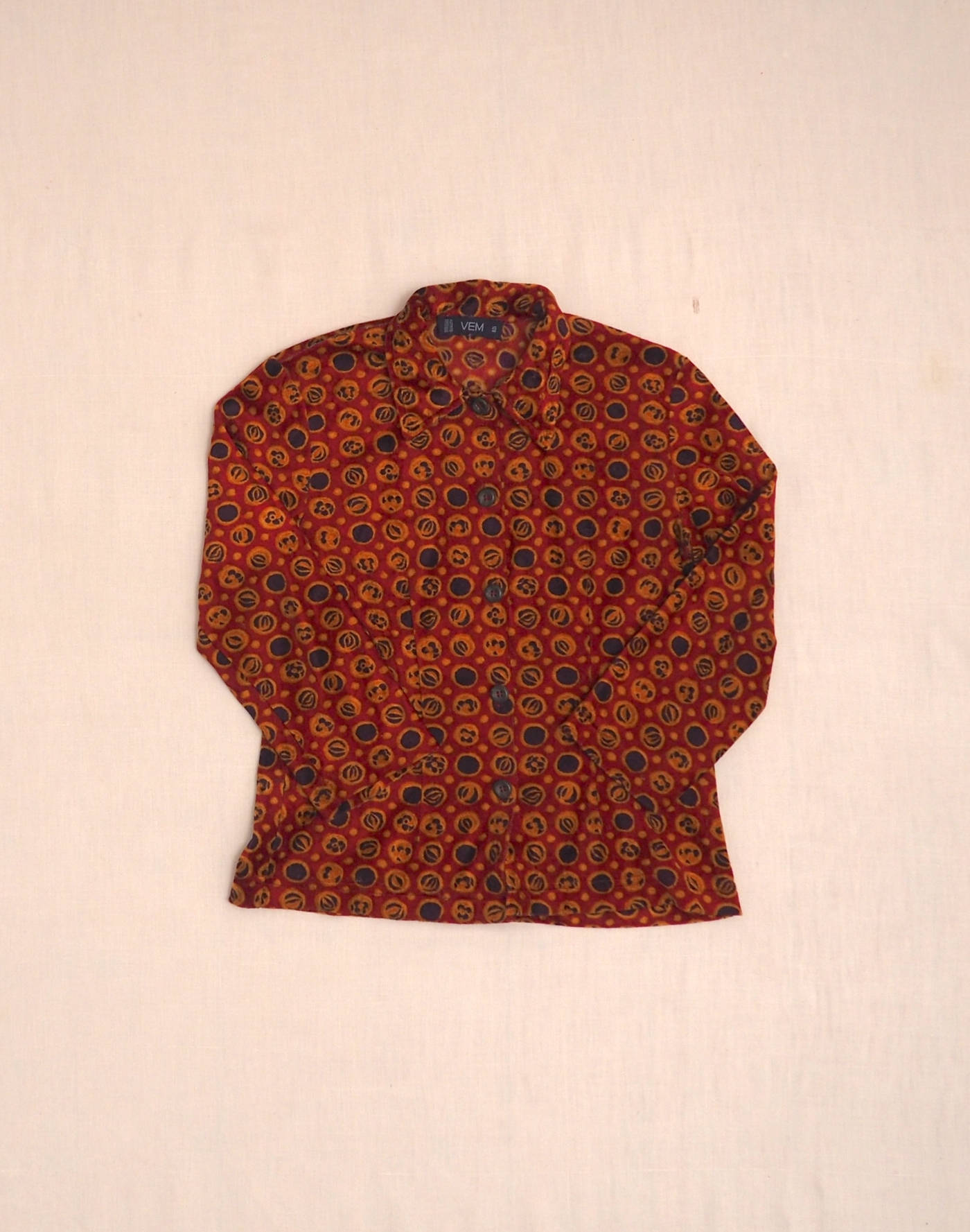 Patterned velvet shirt 8 years