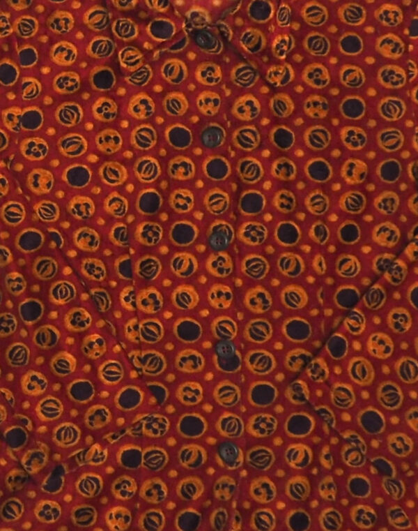 Patterned velvet shirt 8 years