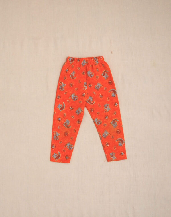 Legging orange chatons