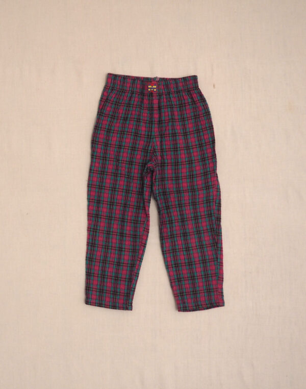 Pantalon en seersucker carreaux
