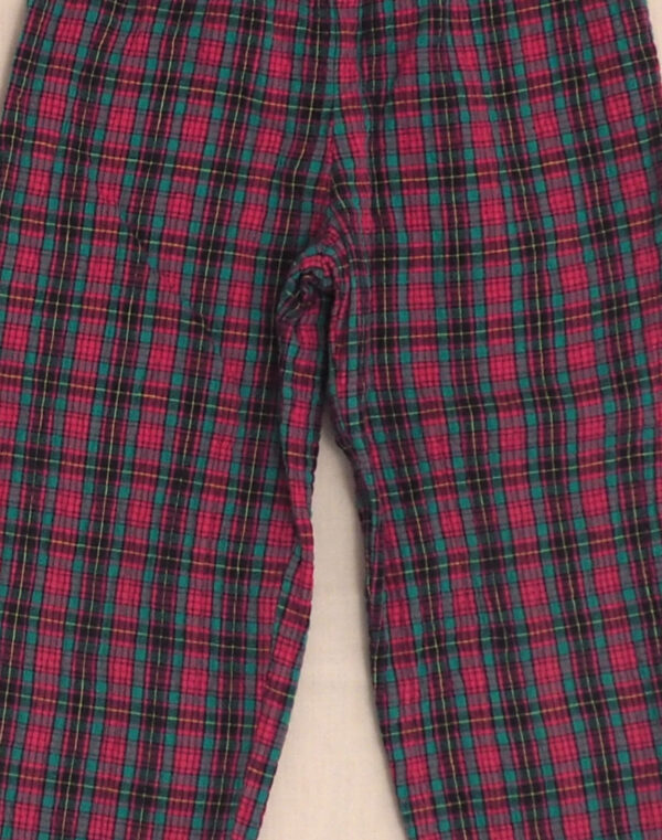 Pantalon en seersucker carreaux