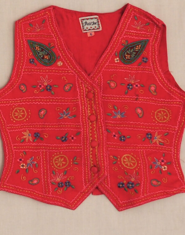 Pink embroidered jacket 5/6 years