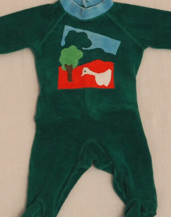 Goose velvet appliqué pyjamas 1970