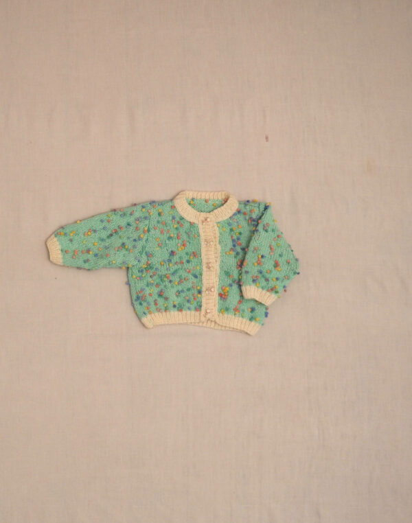 Hand-knitted confetti cardigan