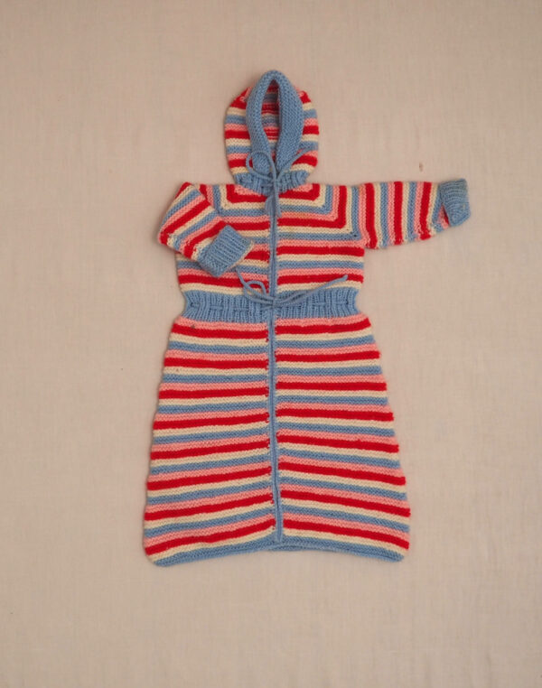 Hand-knitted winter sleeping bag