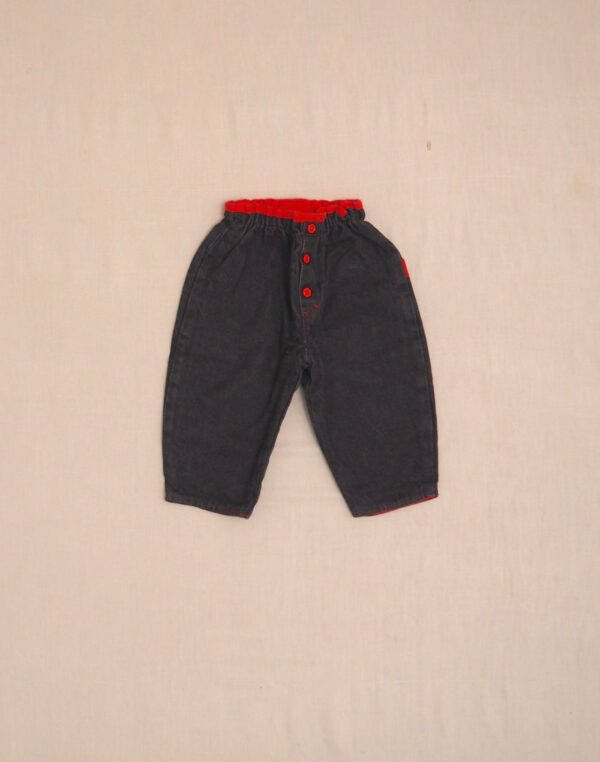 Lined grey jeans