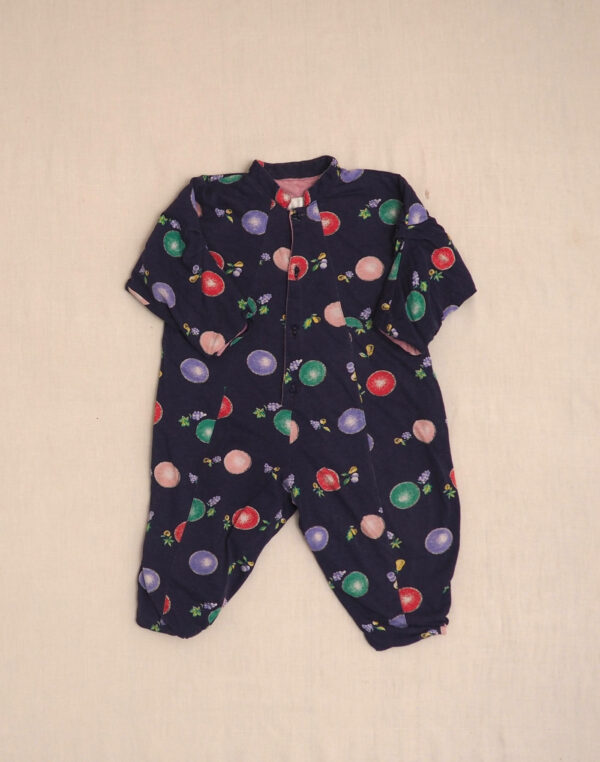 Floral fleece jumpsuit