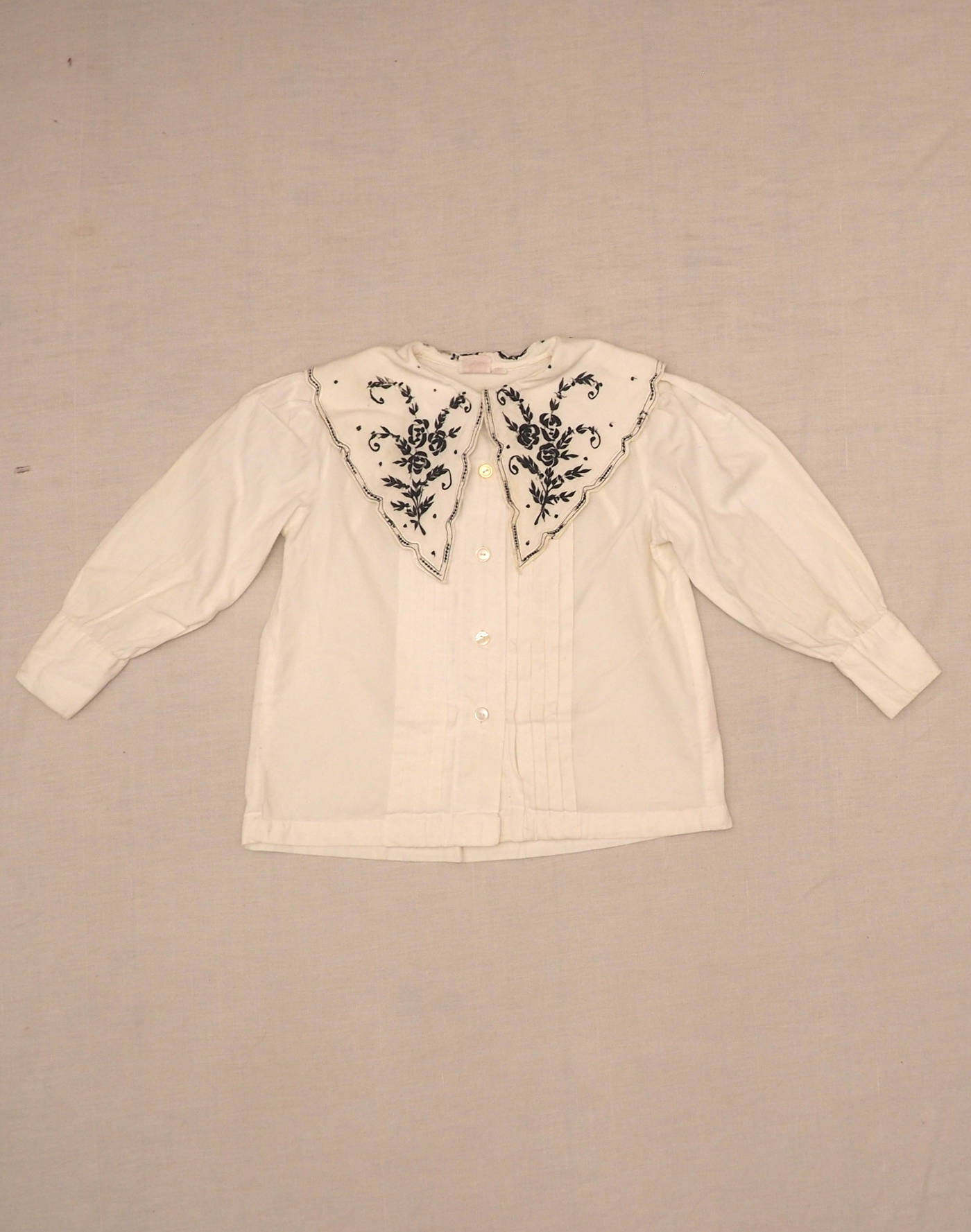 Large collar shirt