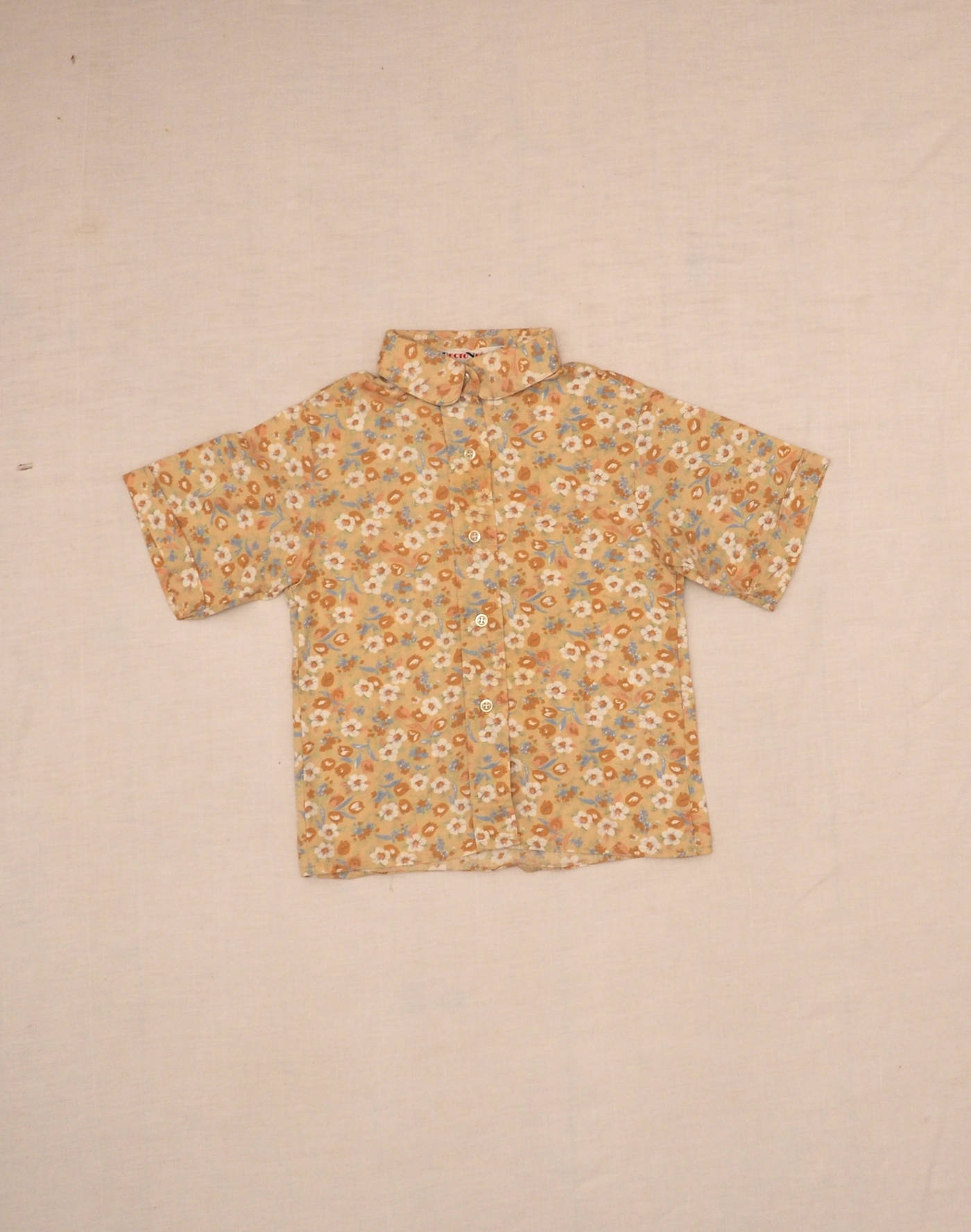 1970 floral blouse