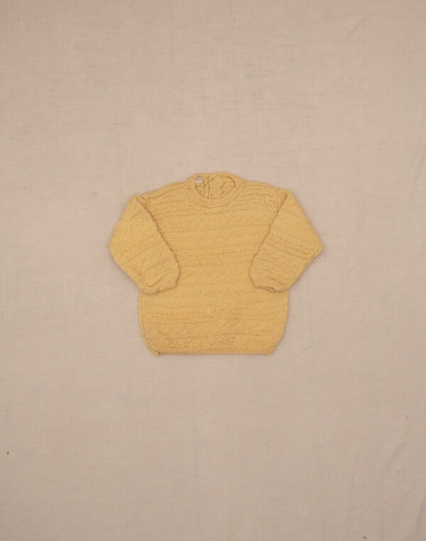 Textured hand-knit sweater